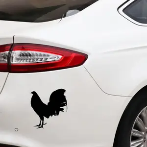 Car Decal, Funny Rooster Pattern, 1 Count Decorative Stickers Suitable for Car Styling Door and Window Decoration, Truck Car Decal