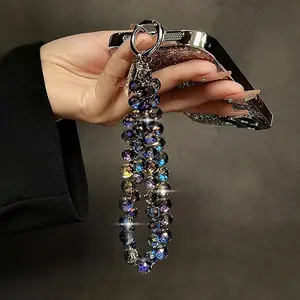 Sparkling Beaded Phone Wrist Strap – Stylish BlingBling Accessory, Cool for Summer, Durable & Comfortable for Teens, Travel & Daily Use | Multi-Functional Keychain & Strap