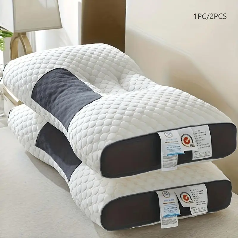 4-Season Sleep Support Pillow for Students - Pillows for Sleeping, Machine Washable, Breathable Polyester, Medium Firmness, Zipper Closure, Side & Back Sleepers, Ideal for Home & Travel