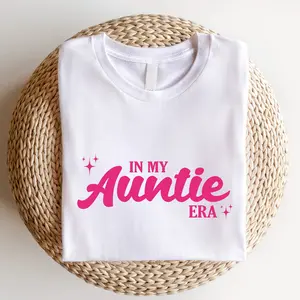 In My Auntie Era Shirt, Trendy Aunt T-Shirt, New Auntie To Be Tee, Funny Aunt Birthday Gift Shirt, Baby Announcement for Aunt Tee.