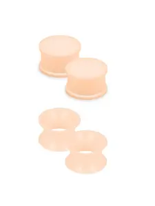3-25mm Flesh Skin Tone Silicone Gauges Tunnels Plugs, Double Flare Gauge Stretching Kit Set, Ear Expander Piercing Jewelry for Women Men