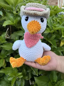 Hand made Goose in Cowgirl Outfit