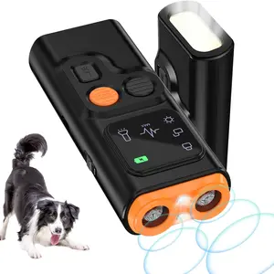 Dog Barking Device, Rechargeable Dog Barking Deterrent Device with LED Flashlight & HD Display, High Power Dog Behavior Correction Device