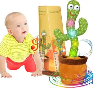 Talking Dancing Singing Cactus Baby Toy with Adjustable Volume, Educational Musical Item for   Baby , Infant Plaything