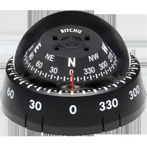Ritchie Compasses RITC-XP-99 2.75 in. White Dial Kayak Mount Compass, Black
