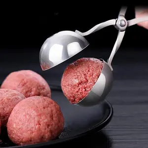 1Pcs Stainless Steel Meat Ball Maker, Meat Ball Making Tool, Meat Ball Making Mold, Kitchen Tool for Making Meat Balls, Kitchen Gadgets