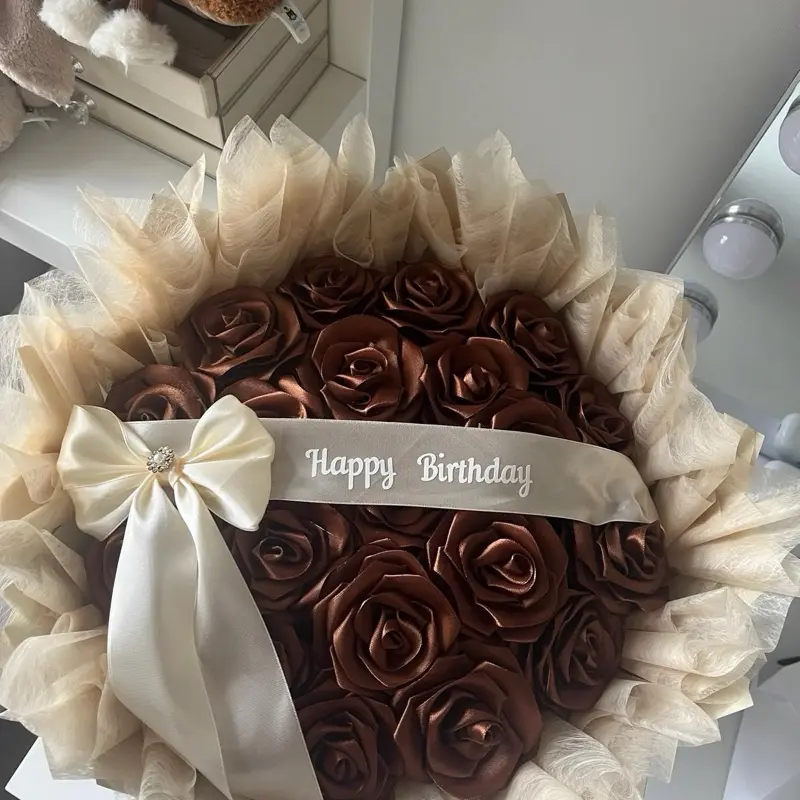 Brown birthday bouquet (Made to order)customizable