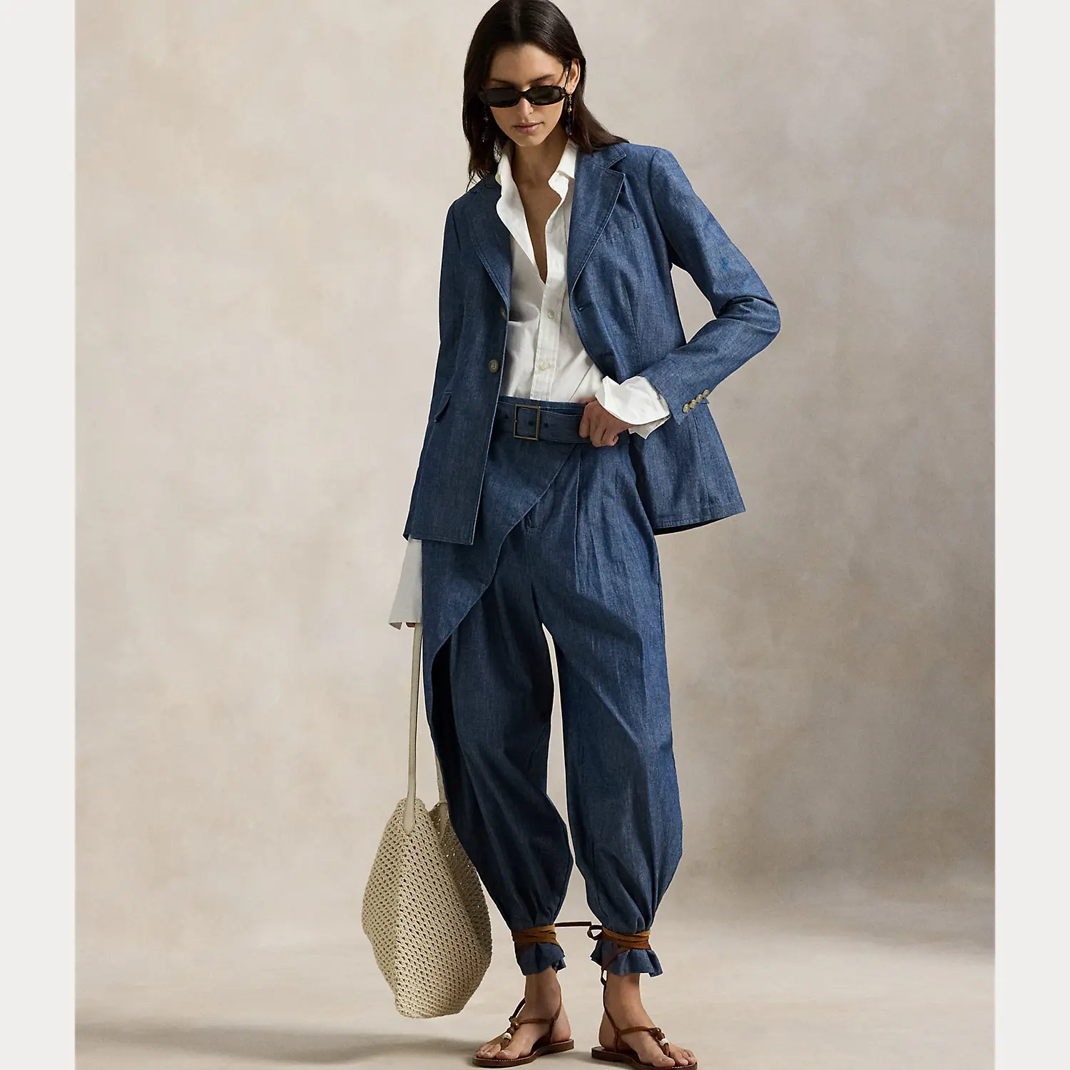 Polo Ralph Lauren - Single-Breasted Chambray Blazer