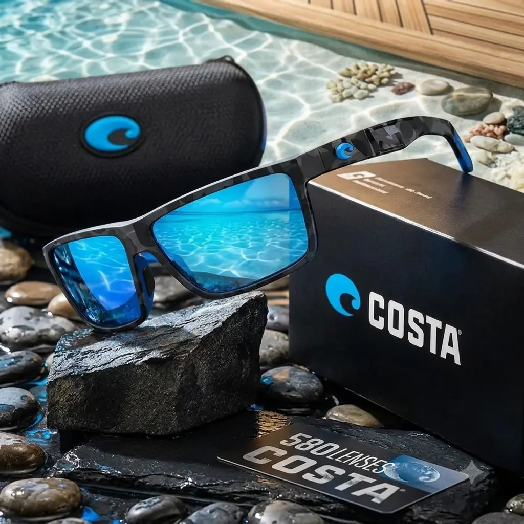 Costa Del Mar Sunglasses Polarized Fishing Shades for Men Women, UV400 Protection, Beach, Camping, Boating