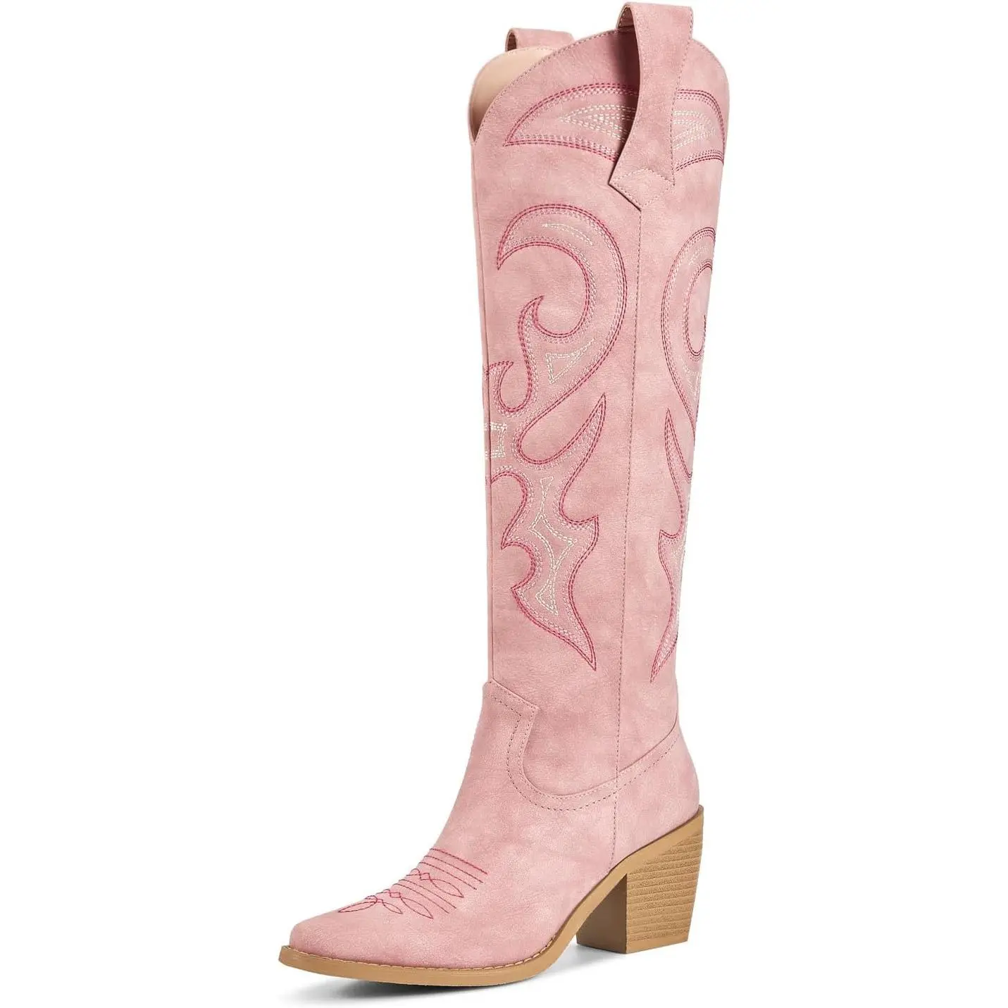 Cowboy Boots for Women Knee High, Cowgirl Boots Women - Zipper Convenience, Comfort Fashion Tall Western Boots for Weddings, Holidays, Parties & Casual Wear