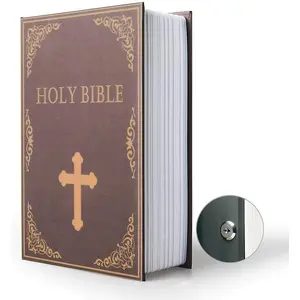 Small Sized Diversion Book Safe Storage Box, Dictionary  Safe Can with  Combination Lock/Key, Diversion Book  Safe (Key, )