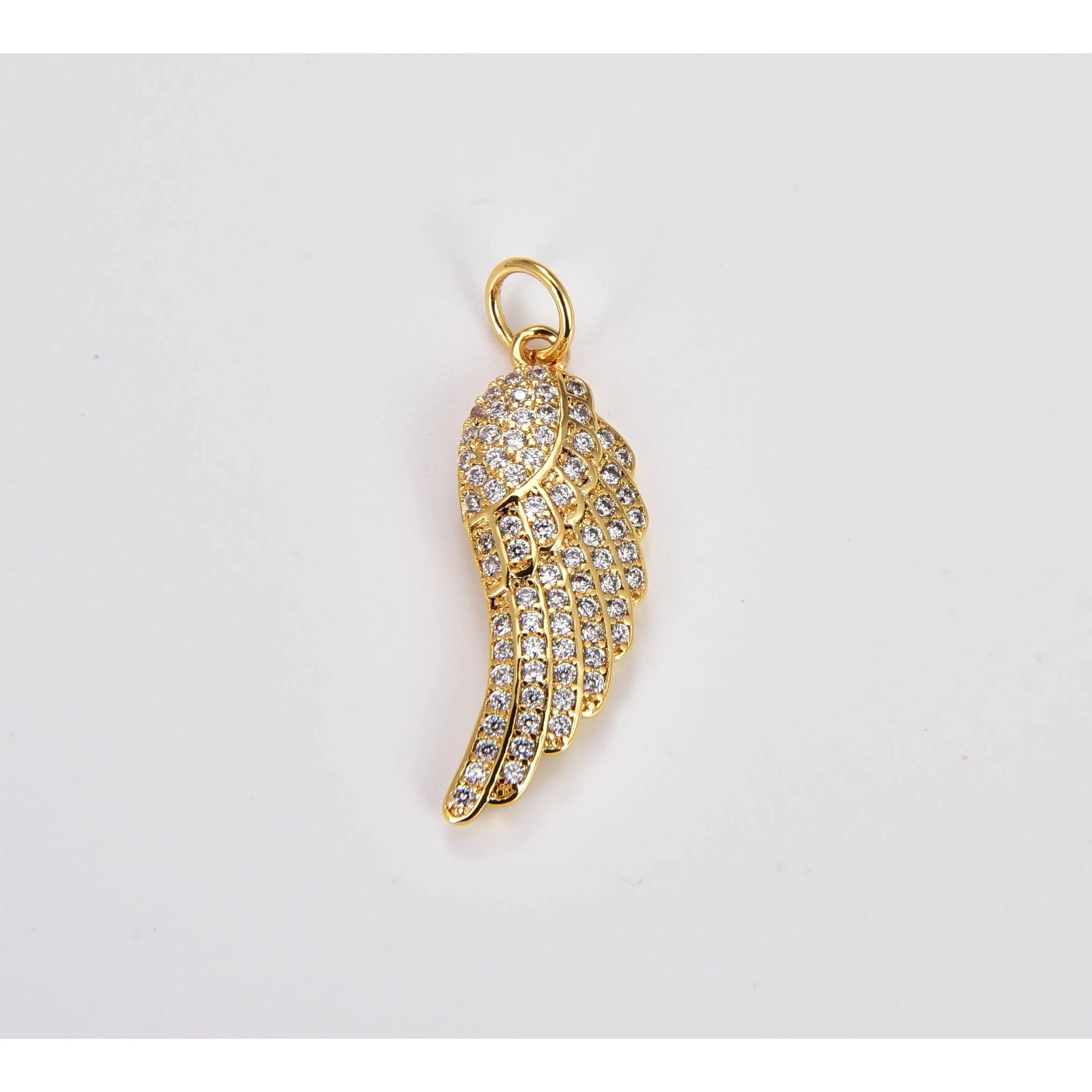 CZ Angel Wing Charm