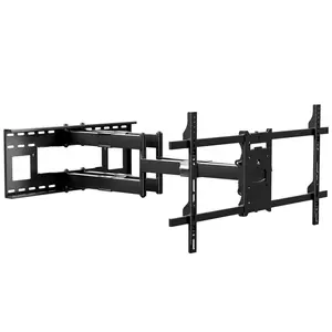 Mount-It! Heavy Duty Dual Arm TV Wall Mount with Extra Long 36" Extension Full Motion Tilt Swivel Support for TVs 42" to 90"