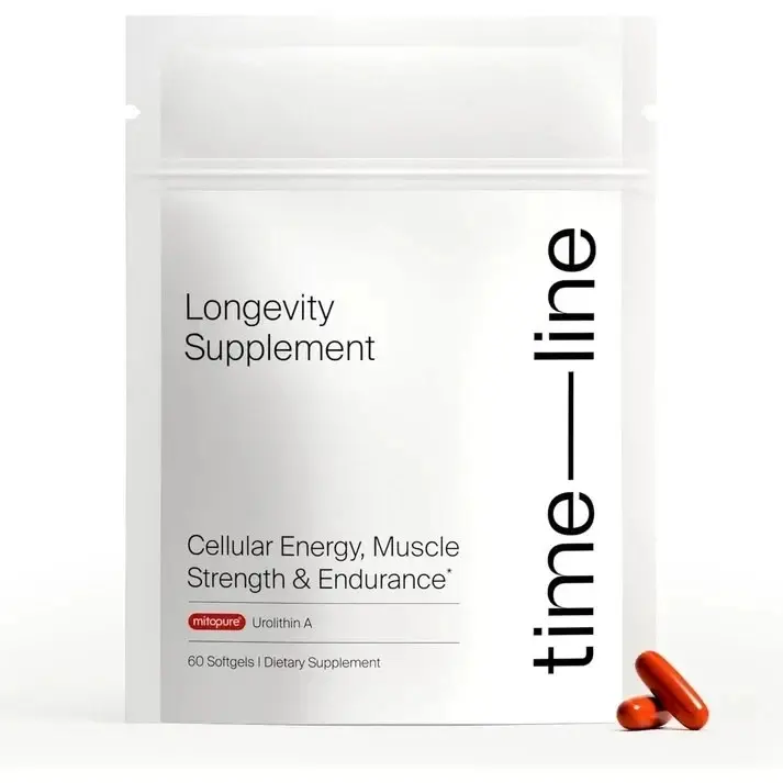 Timeline Mitopure Urolithin A Supplement Softgels - Clinically Proven Support for Healthy Aging and Cellular Renewal - Mitoceutical for Muscle Support and Longevity