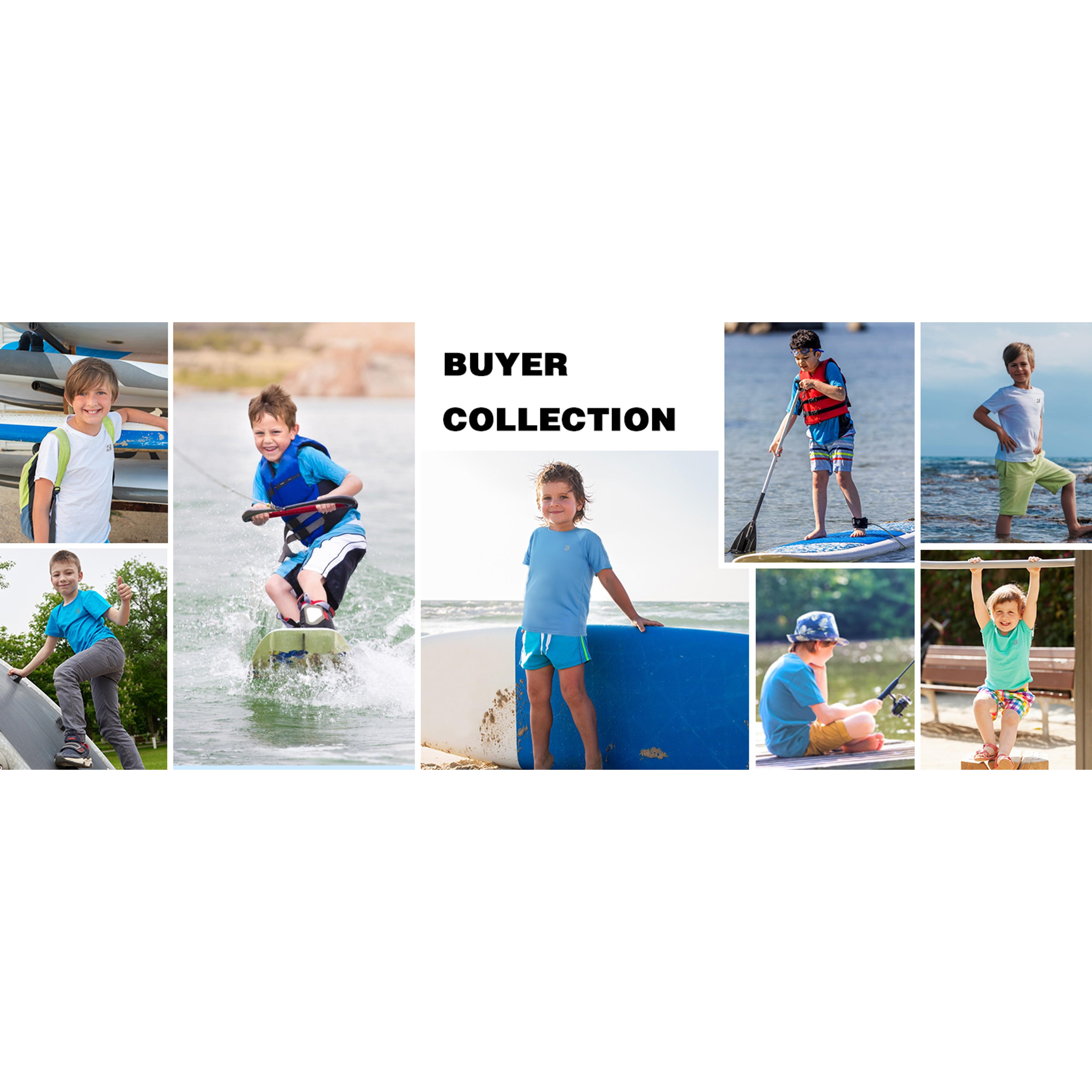 Boys' Rashguard Swim Tee, UPF 50+ Sun Protection Short-Sleeve Quick-Dry Water Shirt for Kids (Great Gift Option)