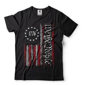 Patriotic t shirts, We the people Flag Shirt, Vintage USA Flag 1776, US Flag T-shirts