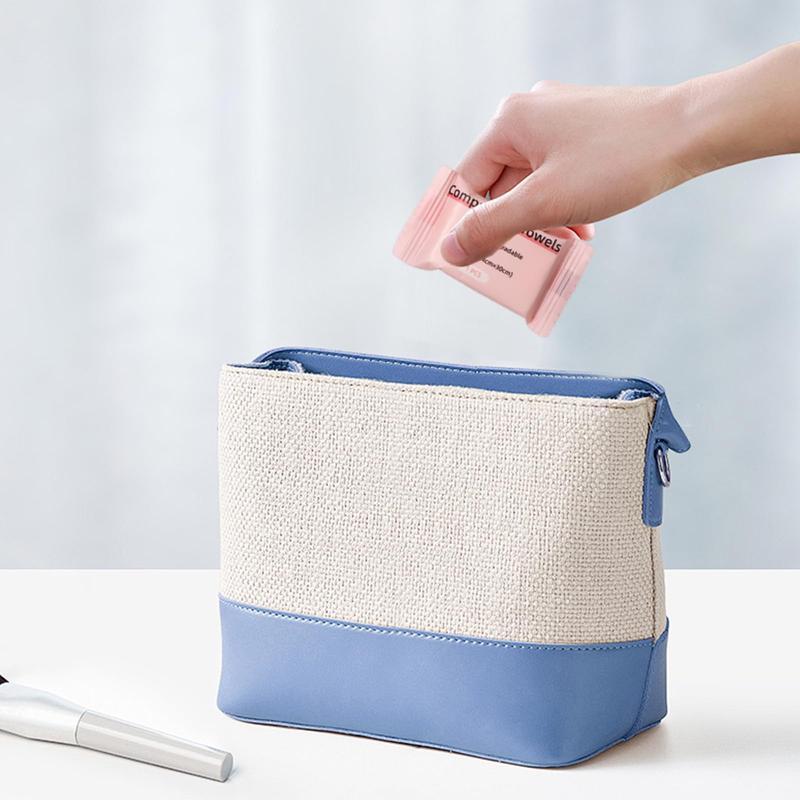 Disposable compressed towel tablets — portable, compact face towels suitable for home use, camping, hiking, travel, picnics, and gym workouts. Ideal for on-the-go hand cleansing, facial cleansing, and makeup removal. 1 pack, 30 count, size 9.4″ × 11.8″.