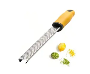 1pc, Lemon Zester, Cheese Grater, Multifunctional Stainless Steel Garlic Grater, Manual Ginger Shredded, Household Creative Cheese Grater