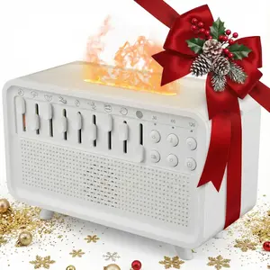 Sleep Sound Box White Noise Machine with Humidifier,Essential Oil Diffuser & Night Light - Portable Sleep Sound Therapy, 8 Natural Sounds Style Mixer with Auto-Off Timer for Bedroom, Office,Travel