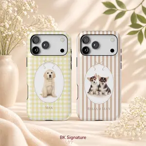 Custom Pet Photo Phone Case, Personalized Dog Cat Portrait Cover For Iphone Pixel Samsung, Dog Lover Gift