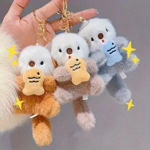 Cute otter keychain backpack charm keychain DIY accessory