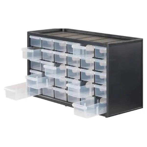 30 Drawer Storage Organizer, Stackable Modular Drawer Organizer System, Plastic Parts Storage Cabinet for Crafts, Hardware, Screws, Beads, Tools & Small Accessories