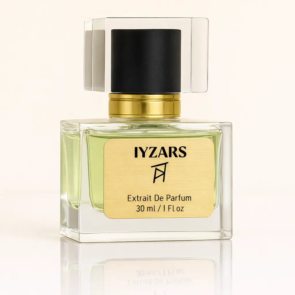 IYZARS Green Iris Extrait de Parfum – Fresh Green Iris & Woody Mens Fragrance (30ml / 50ml)