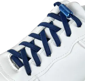 2 Pairs Elastic Shoe Laces for Adults &  No Tie Shoelaces for Sneakers Stretch Tieless Flat Shoes Strings
