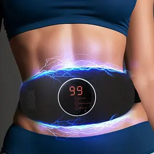Portable Waist Massager, USB Rechargeable Automatic Massage Mode Adjustable Waist Massager, Hip Massager for Women's Abdomen and Legs, Body Shaping Tool, Body Sculpting Machine, Waist Training Belt