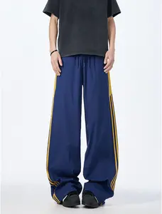 Men's American Retro Striped Trousers Quick-Drying Workwear Windbreakers & Casual Pants for Everyday Wear Stylish Functional Versatile