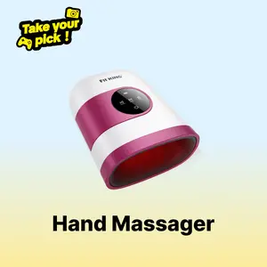 【FIT KING】Hand Massager with Heat for Hand Massage and Finger Relief - Cordless & Portable & Touch Screen -  Gifts for Women Men Parents-Rose Red Comfort