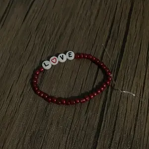 Maroon love you bracelet