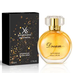 SHINESONN Dream Glow Eau De Parfum for Women, 1.7 fl oz (50mL) – Shimmering Sand Bottle with Floral Amber Aroma, Long-Lasting Elegant Fragrance for Women, Romantic & Luxurious Gift for Her