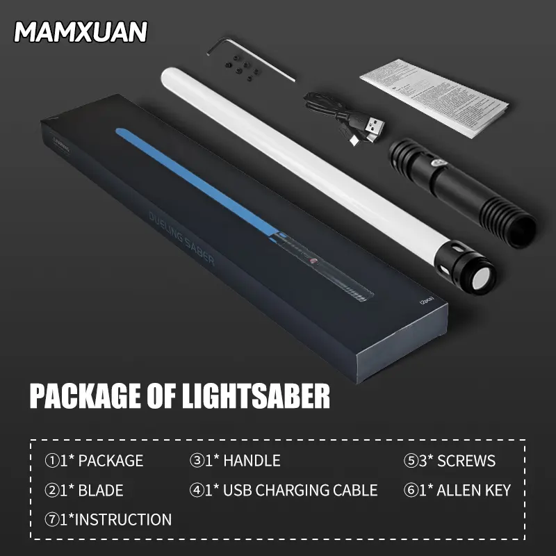 MAMXUAN,,Dueling Double Light Saber,Adult light saber,Metal Hilt