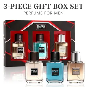 3-piece set Fragrance Men's Eau De Toilette Spray Cologne - Woody & Spicy Masculine Scent - With Cranberry, Italian Lemon and Grapefruit Sage And Absinthe With Citrus