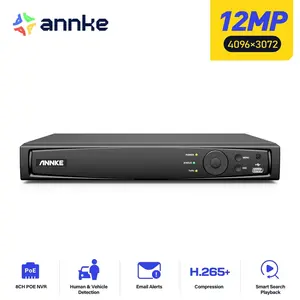 ANNKE NVR POE Video Recorder H265 Plus 8 To 16 Channel 2MP 12MP