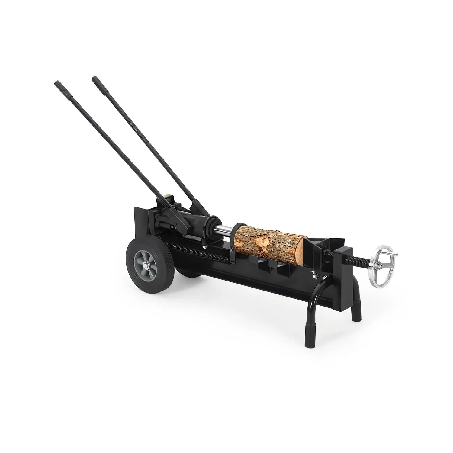 12 Ton Heavy-Duty Manual Log Splitter – Threaded Rocker Edge, 20-Gal Hydraulic Pump, All-Terrain Tires, Splits Logs Up to 44.5 Inches
