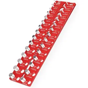 CHIC & PLAIN Thread Checker, 30 Nut and Bolt Thread Checker, Screw Size and Thread Identifier Gauge with 15 Standard & 15 Metric &19 Drill Bit Gauges, Bolt Size Finder for Quickly Identify Thread Sizes