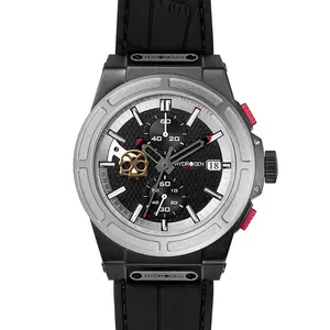 Otto Chrono Silver Matt Black by Hydrogen Watch