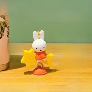 Cute Miffy Rabbit Series Sweet Creative Cartoon Pattern Portable Shake Keychain Personalized Fashion Decorative Pendant Gift