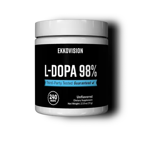 EKKO L-Dopa 98% | Cognitive Support Supplement | 3rd Party Tested Amino Brain