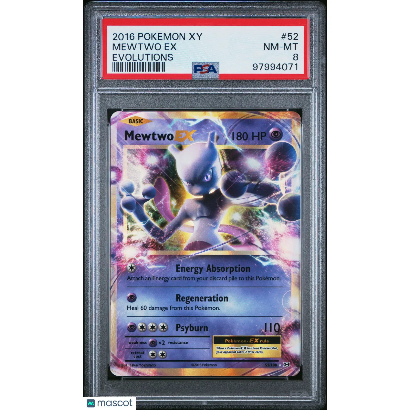 Mewtwo EX 2016 Pokemon Xy Evolutions Evolutions #52 PSA 8 - TikTok Shop Mewtwo EX 2016 Pokemon Xy Evolutions Evolutions #52 PSA 8 - TikTok Shop