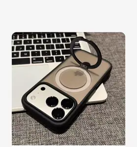 Compatible with iPhone 13, 14, 15, 16, 17, 17 Air, Pro, Pro Max, Plus; matte skin feel case with magnetic racket stand holder