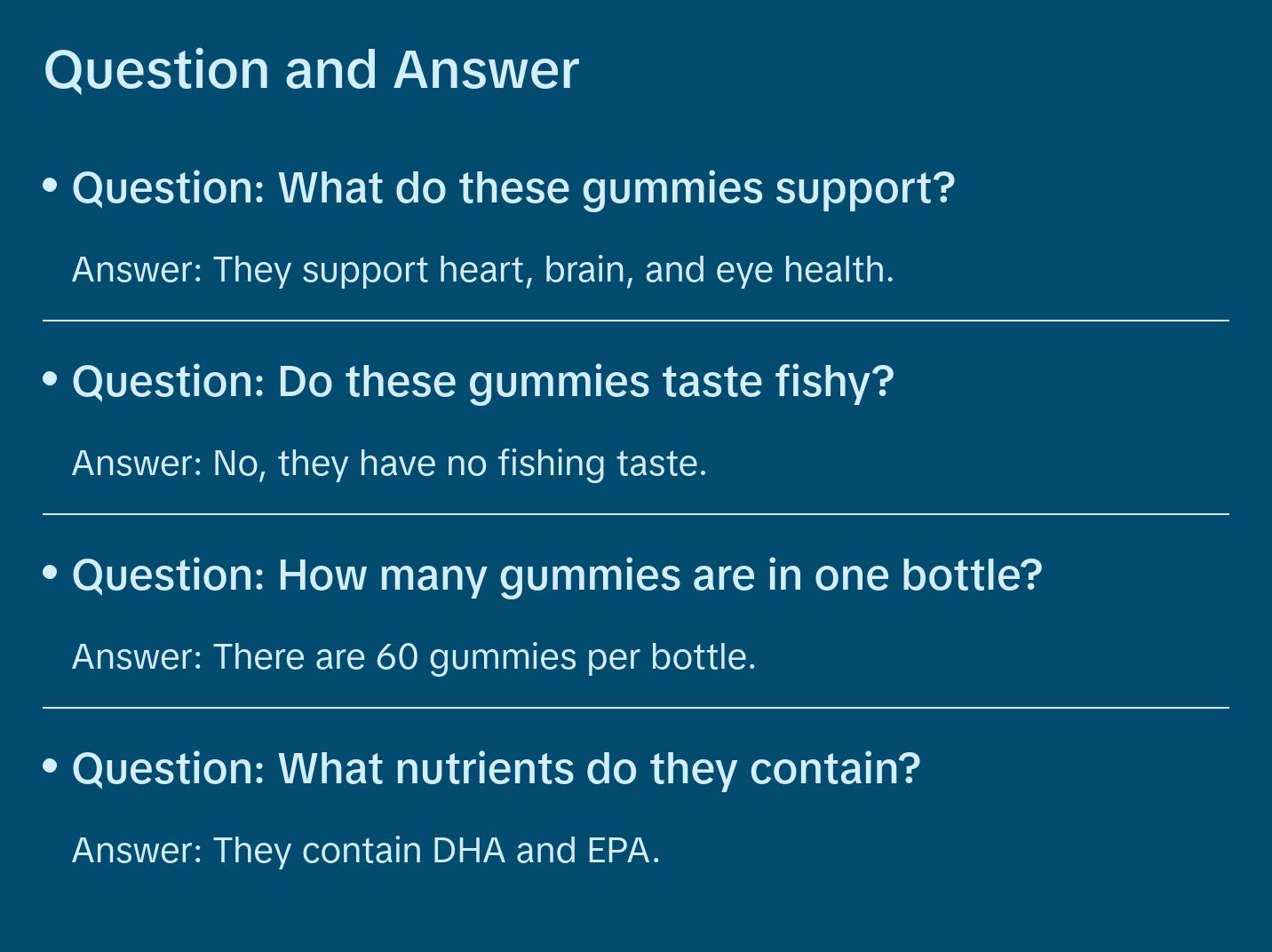 Kids Omega-3 Gummies DHA + EPA - 60 Count