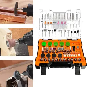 500pc Electric Grinder Accessories Set, Transparent Box Packaging, Grinding Head Polishing Sheets Cutting Blades Group Kit