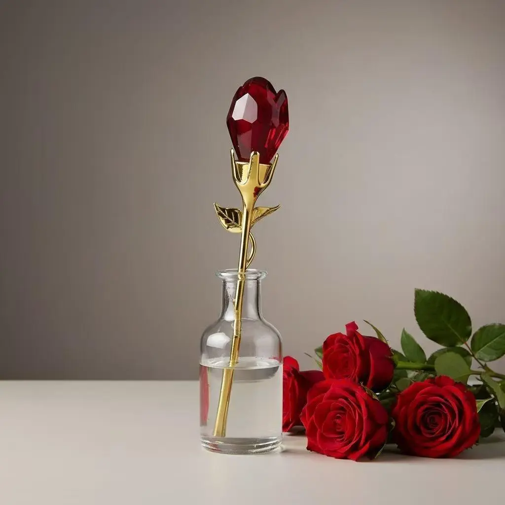 Women's Romantic Rosebud EDP Perfume, 50ML Red Floral Scent with Gold Accent, Daily & Date Night Fragrance for Women, Perfumes For Women