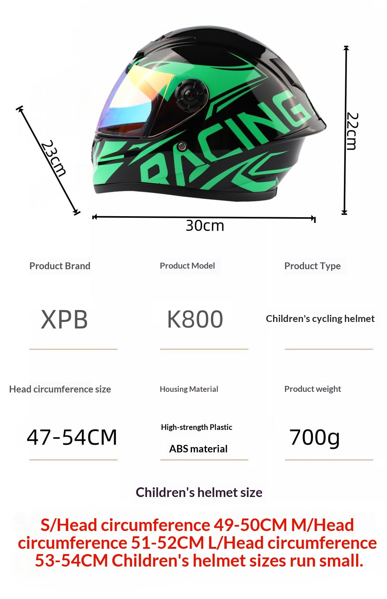 Children's Bicycle Motorcycle Helmet