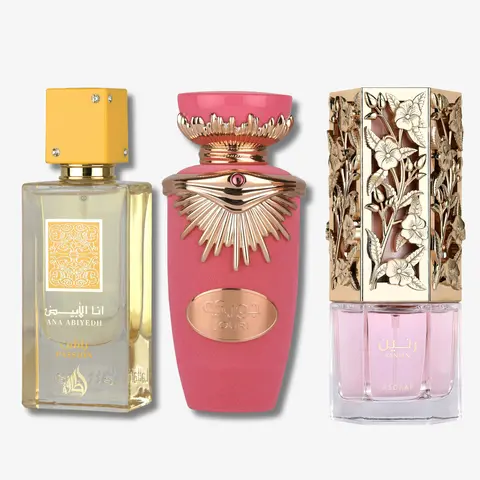 Lattafa Ana Abiyedh Passion + Jouri + Raneen Bundle