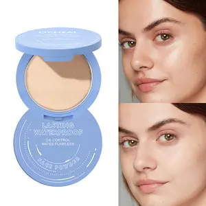 O'CHEAL Face Powder Oil Control Matte Powder Long Lasting Flawless Setting Powder Face Makeup Finishing Powder With Mirror