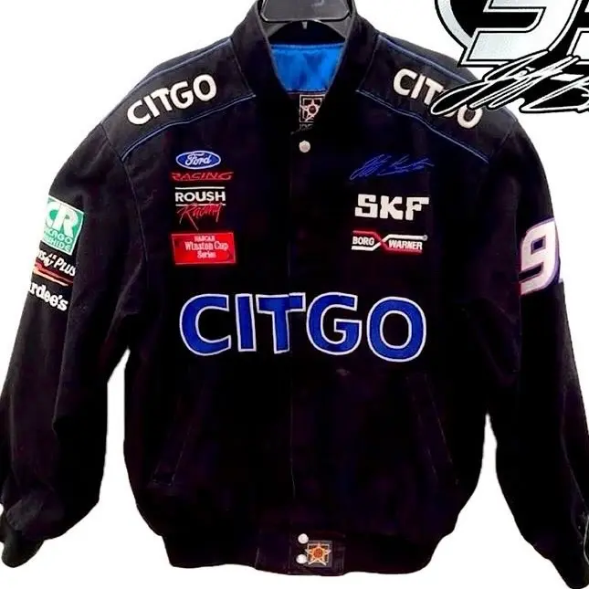 Jeff Burton Citgo NASCAR jacket Y2K